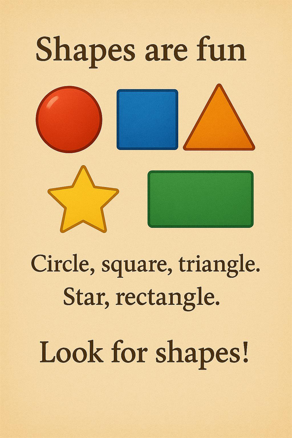Shapes are fun!