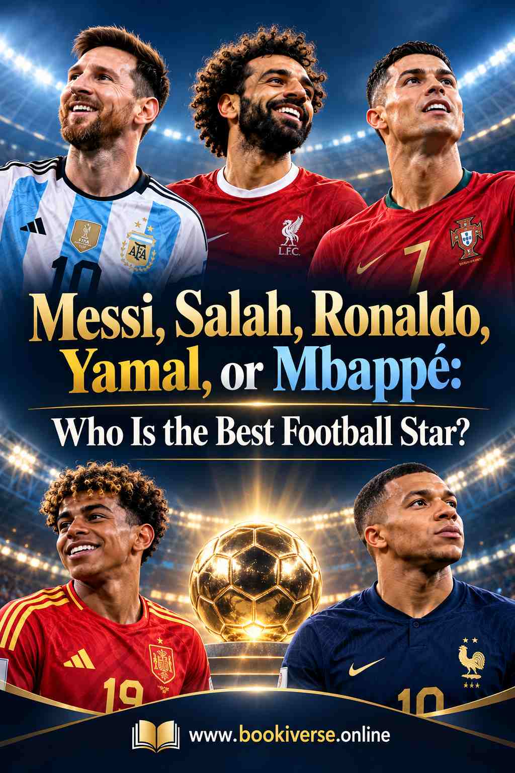 Messi, Salah, Ronaldo, Yamal, or Mbapp&eacute; Cover