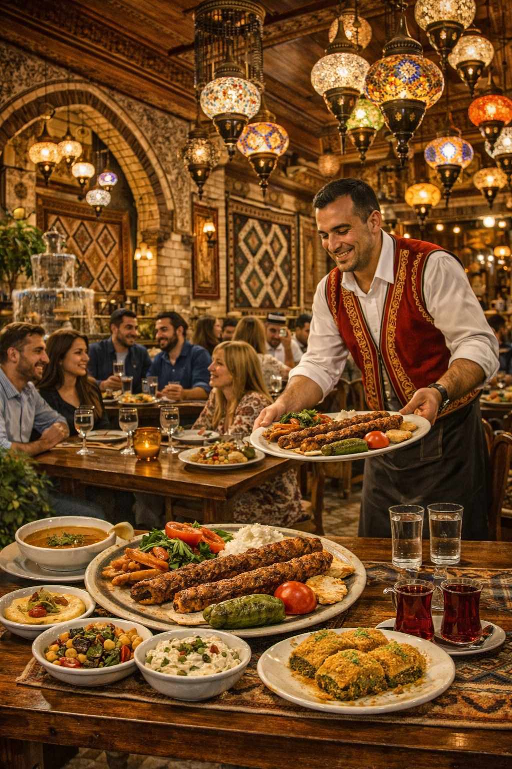 Dinner at Sultan Kitchen in Istanbul